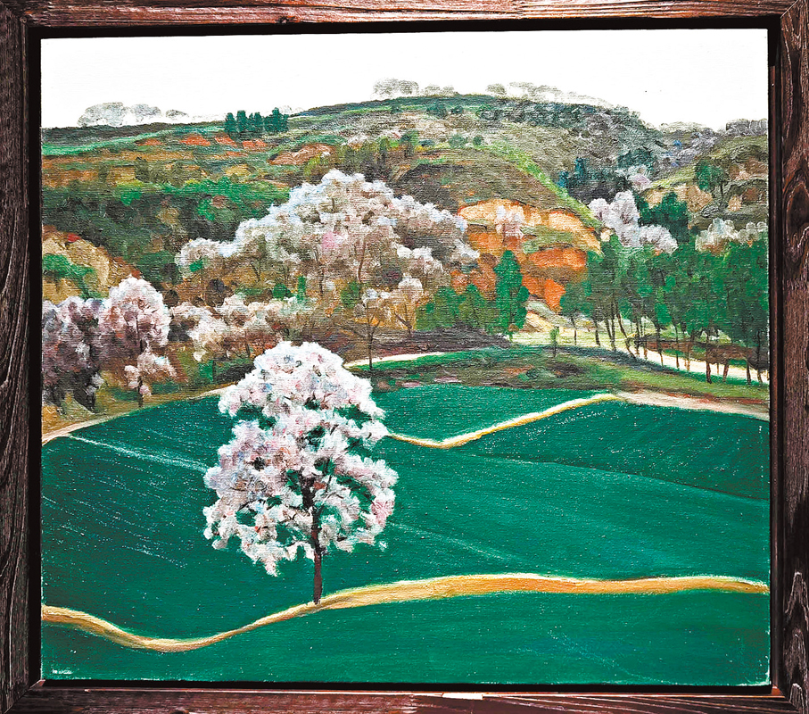 ●毛本華《曲梁的泡桐花之五》