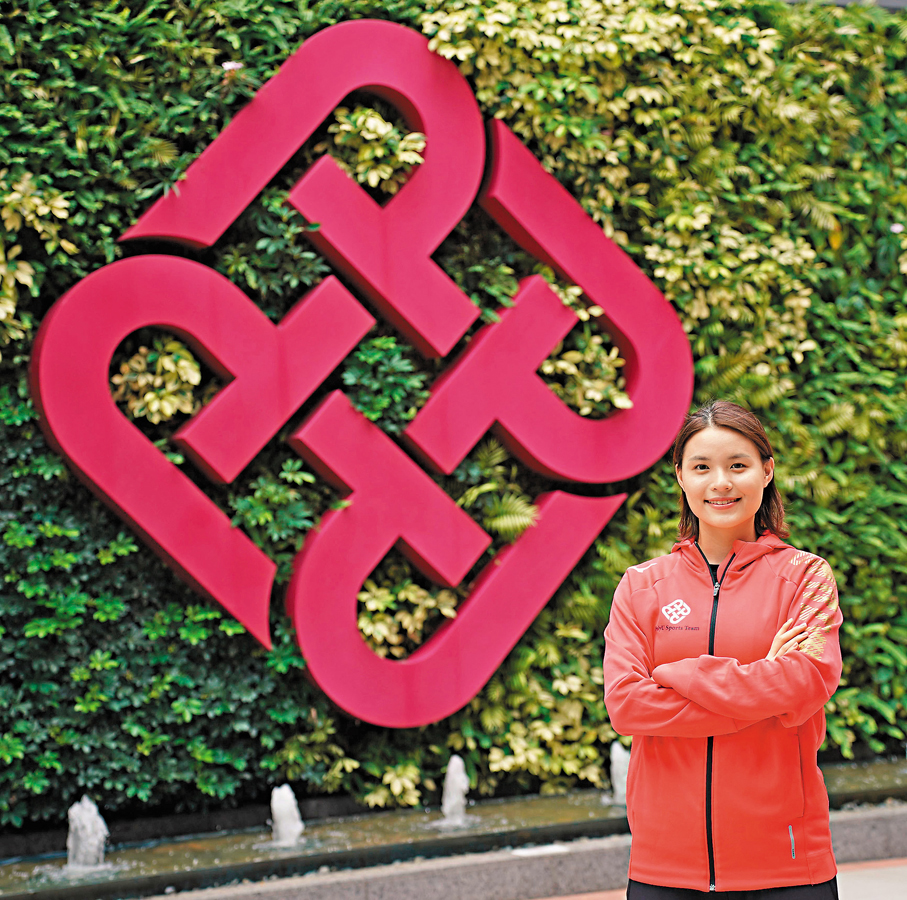 ●梁悅儀加緊練習，盼以最佳狀態上陣。 理大圖片