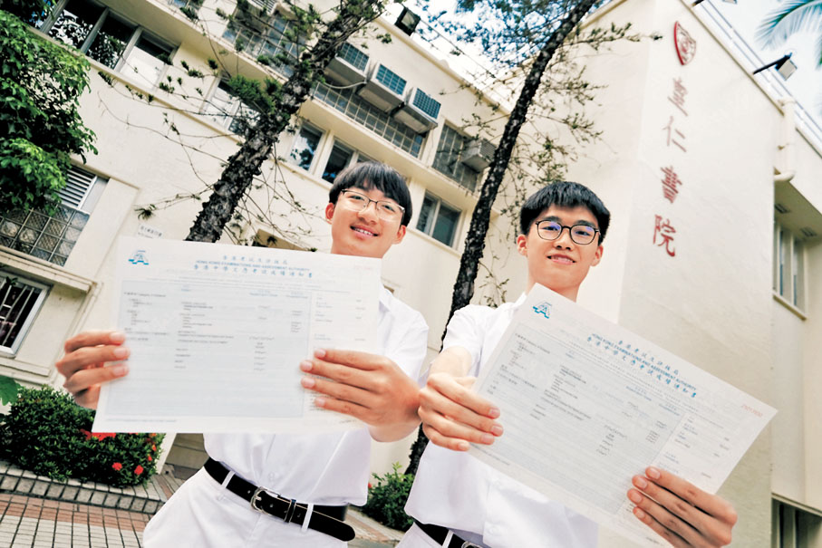 ●楊懷堃(左)與濮愷俊。香港文匯報記者涂穴 攝