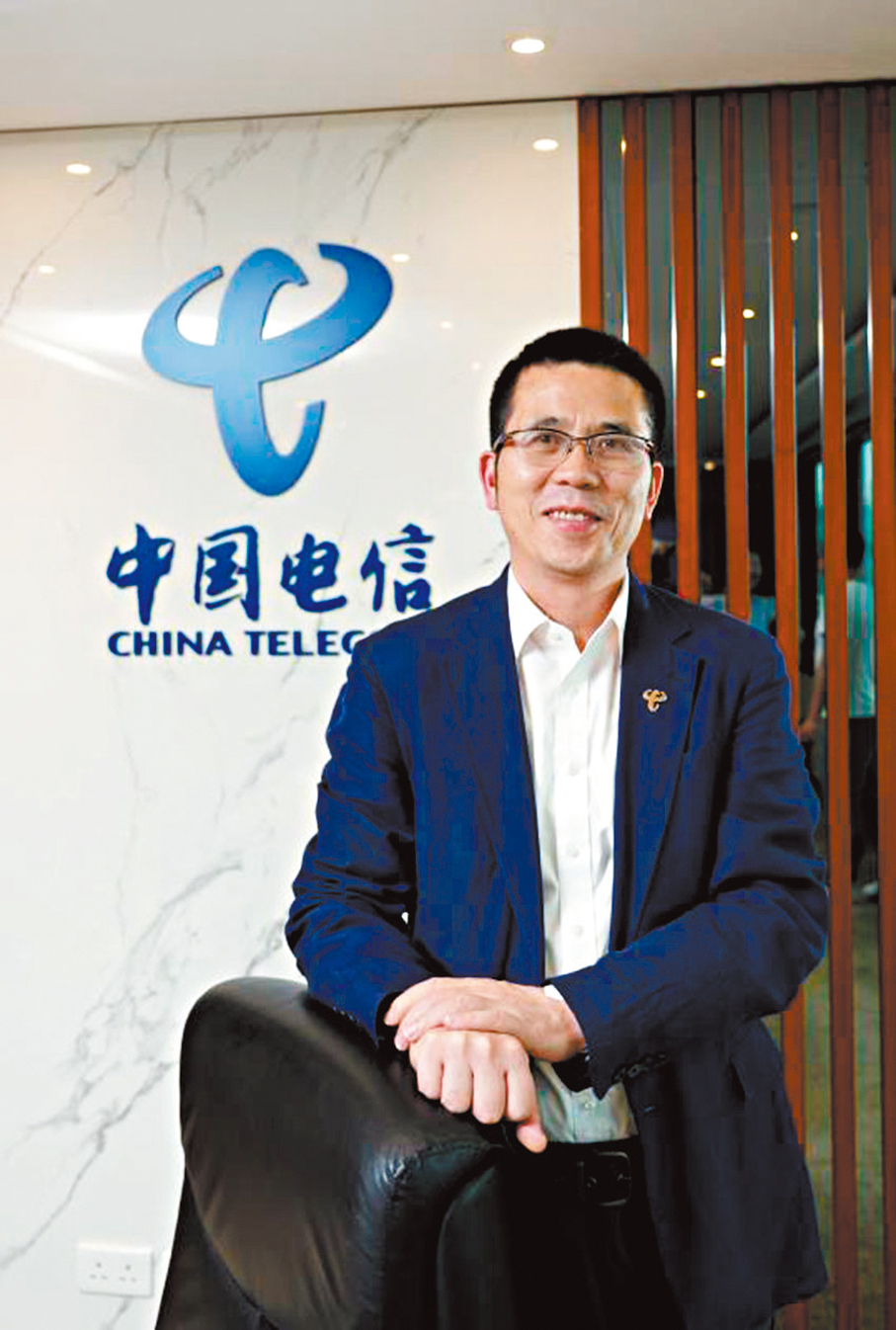 ●中國電信國際總經理尹進 大公文匯全媒體記者蔡文豪  攝