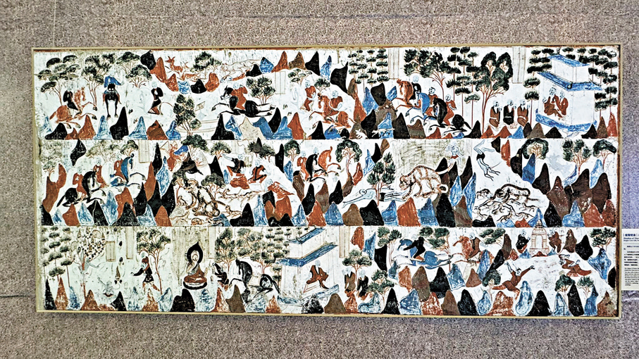 ●《薩埵太子本生故事》（複製壁畫）