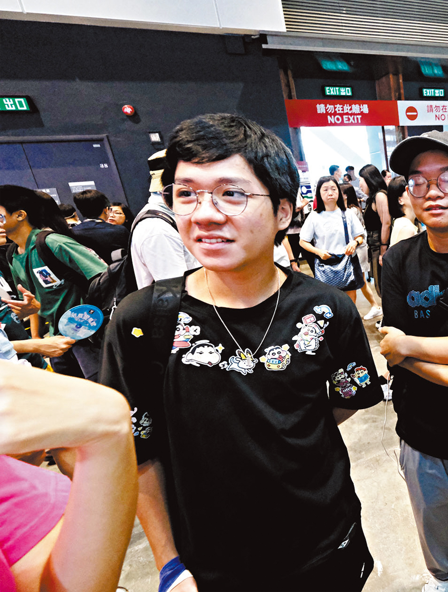 ●陳同學。香港文匯報記者涂穴  攝