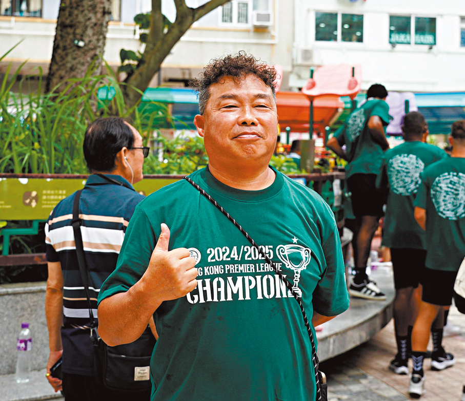 ●堅Sir坦言球迷的熱情，令他深受感動。