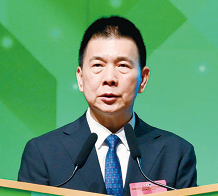 ●會長譚錦球致辭。