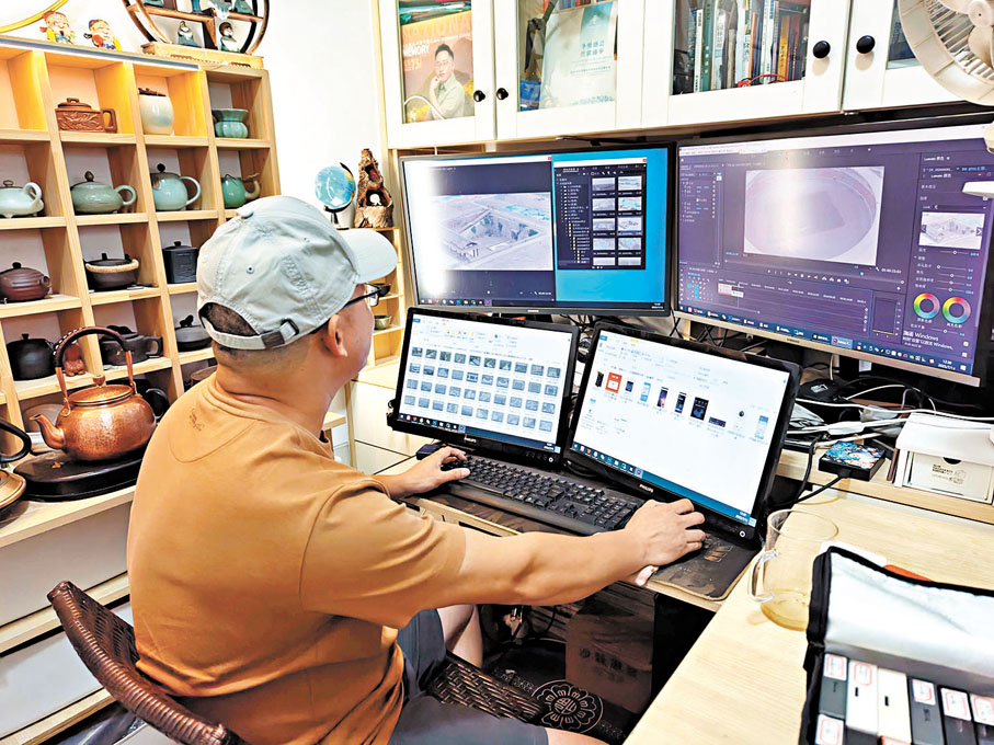 ●呂鳳霄在工作中。香港文匯報記者帥誠 攝