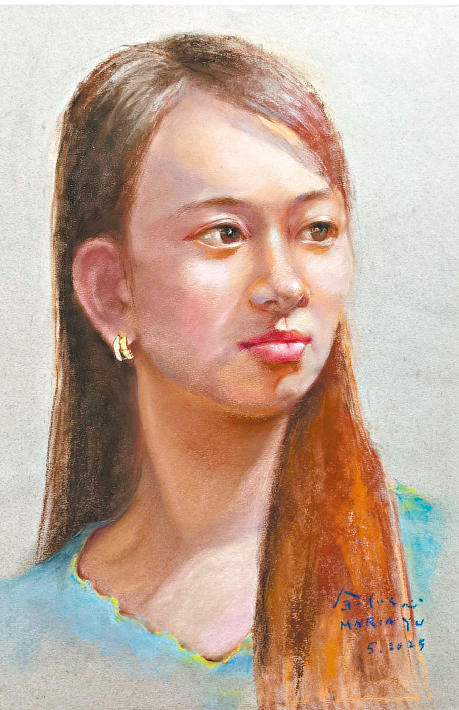 ●自然與自信是最美。 作者供圖
