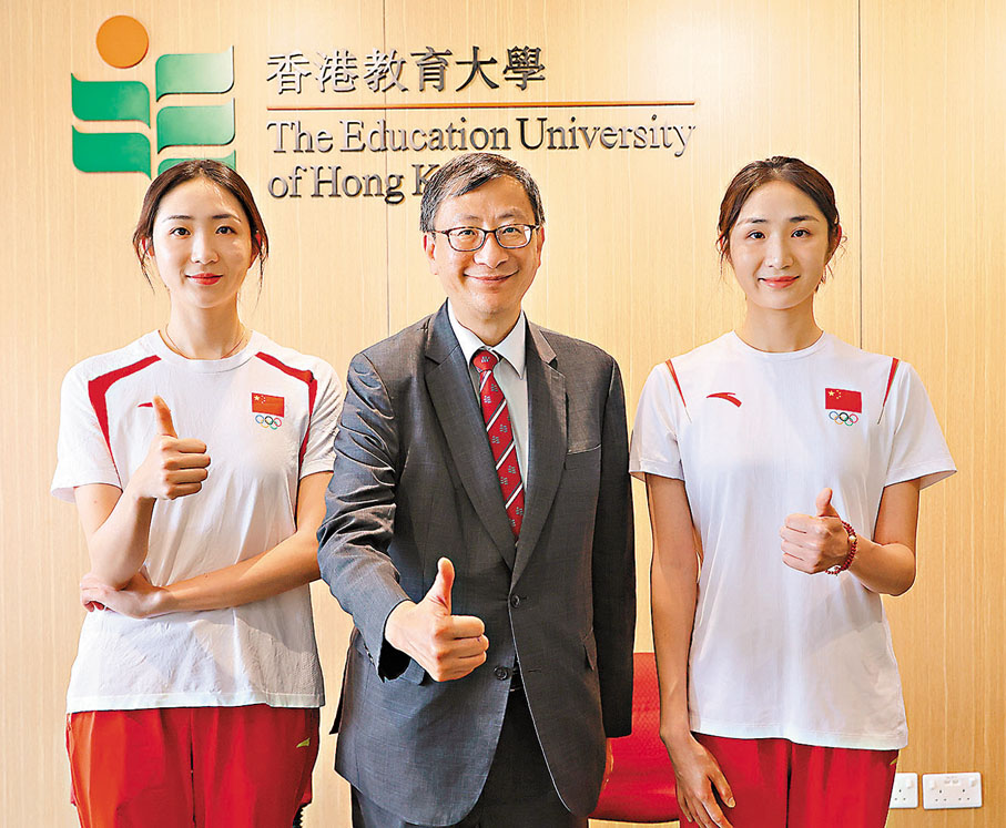 ●左起:王柳懿、李子建、王芊懿。香港文匯報記者黃艾力 攝