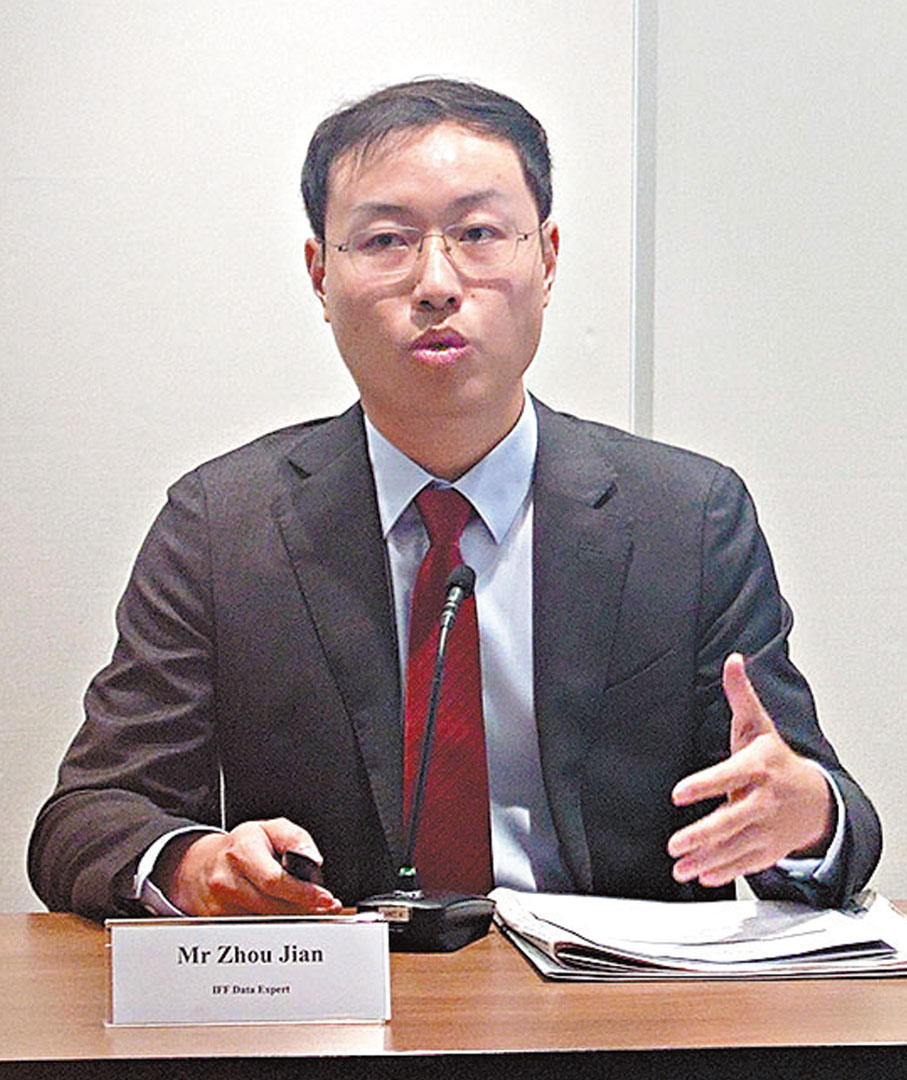 ●IFF特邀數據專家周建 香港文匯報記者岑健樂 攝