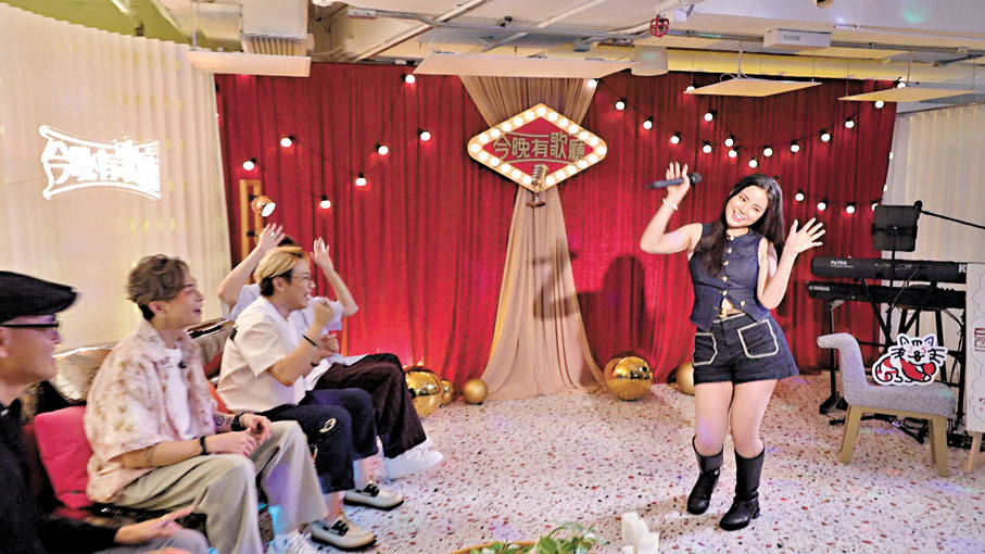 ●姚焯菲的可愛「少女舞姿」令全場High爆。   主辦方供圖