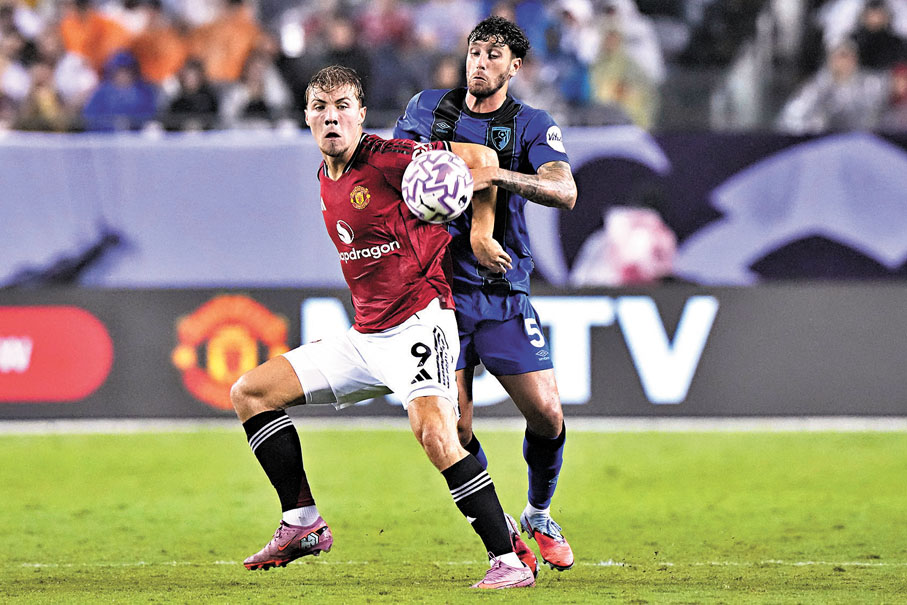 ●海倫（左）在比賽中。  美聯社