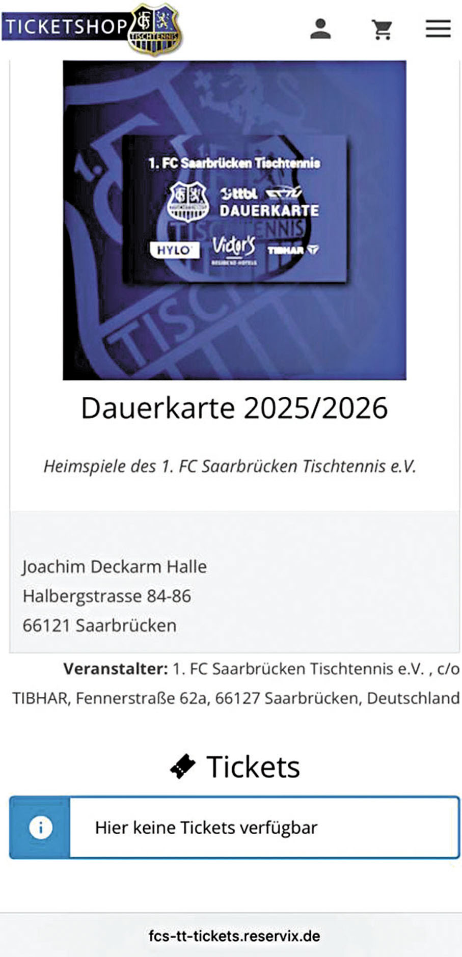 ●薩爾布呂肯俱樂部聯賽主場暫無餘票出售。薩爾布呂肯俱樂部購票官網圖片