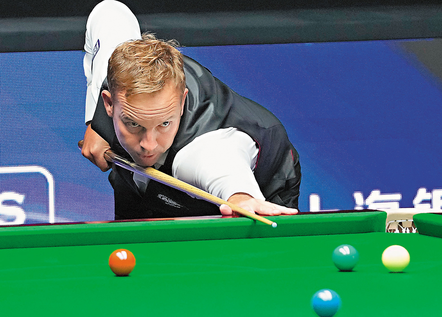 ●卡達於四強連贏四局反勝沙比。新華社