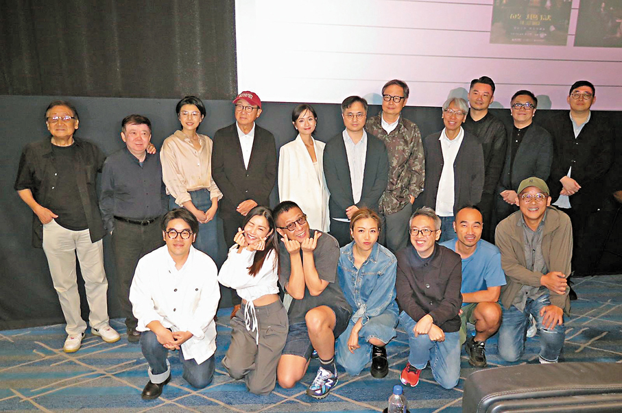 ●多位電影人昨日一同分享文字結合想像化為影像的過程。  阿祖  攝