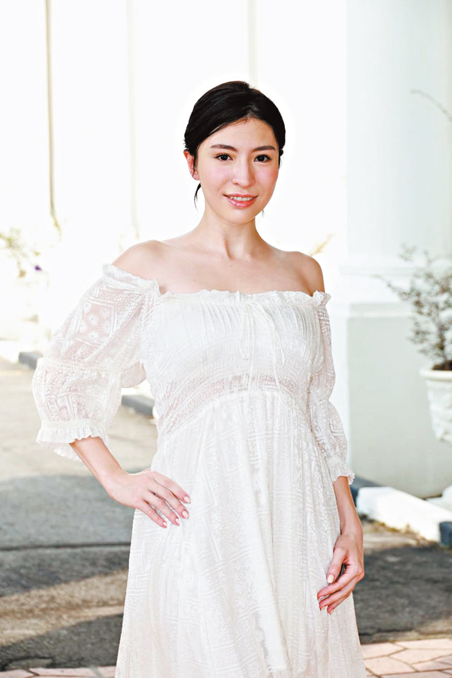 ●雖然外景拍攝工作辛苦，但施宇琪仍會堅持跑步習慣。