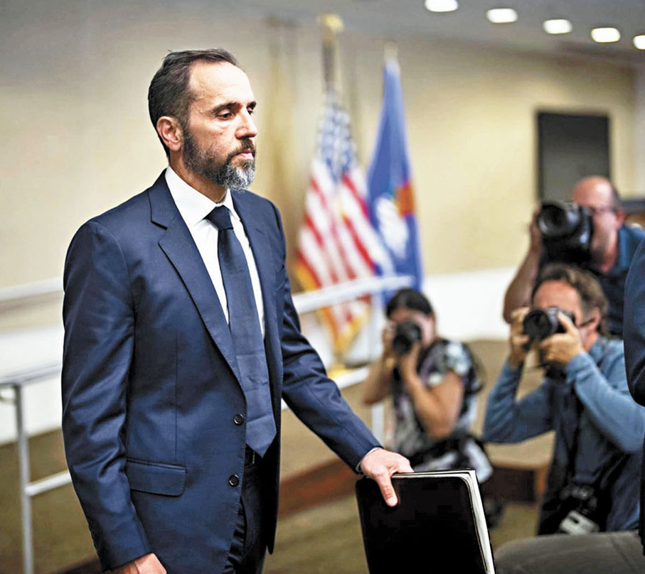 ●史密斯強調辭職前掌握的證據，足以在法庭上將特朗普定罪。 資料圖片