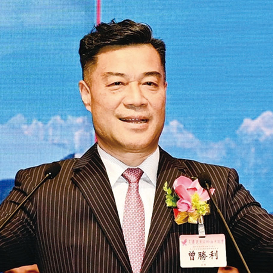 ●曾勝利致辭。