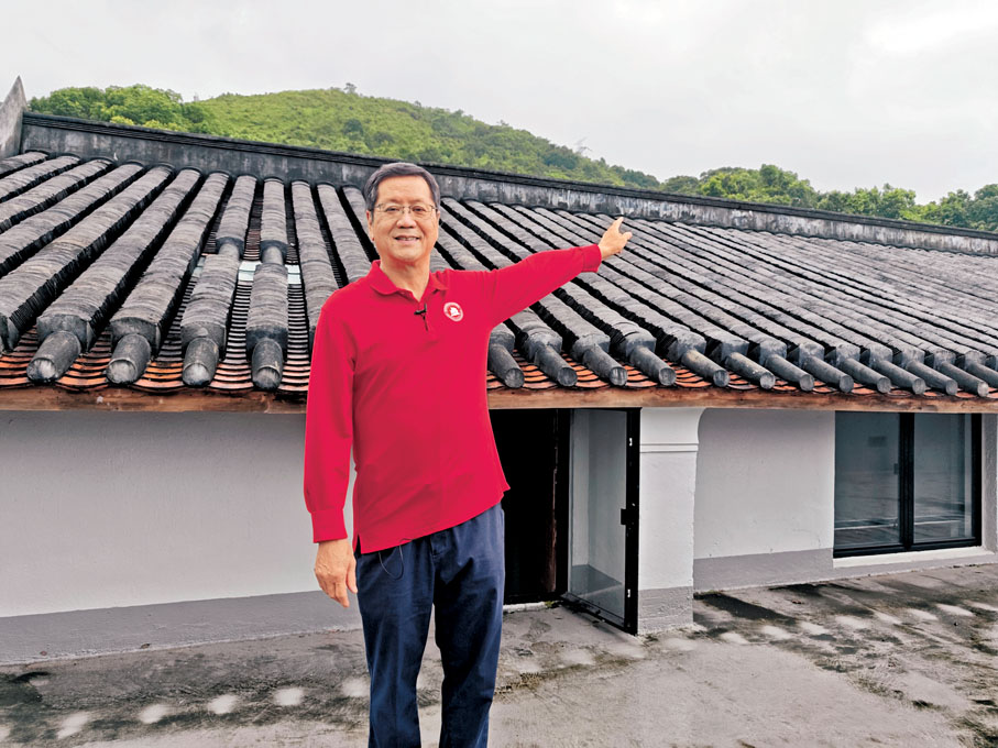 ●黃俊康指若遇上日本兵來搜捕，游擊隊可以從窗口後山跑到紅花嶺。