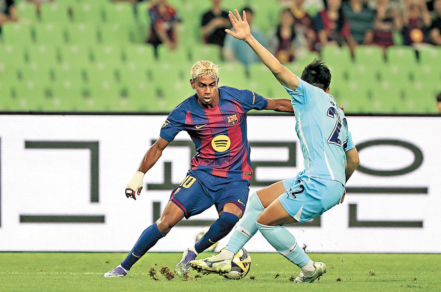 ●耶馬在比賽中。  美聯社