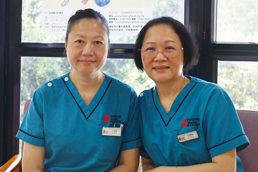 ●伸手助人協會畢尚華神父護老頤養院的本地護理員們亦認同「特別計劃」有助他們為長者提供更優質的護理服務。