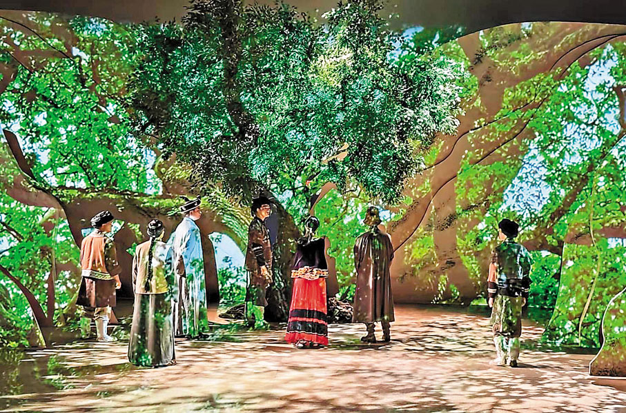 ●舞台劇《茶馬古道·斷龍吟》劇照。作者供圖