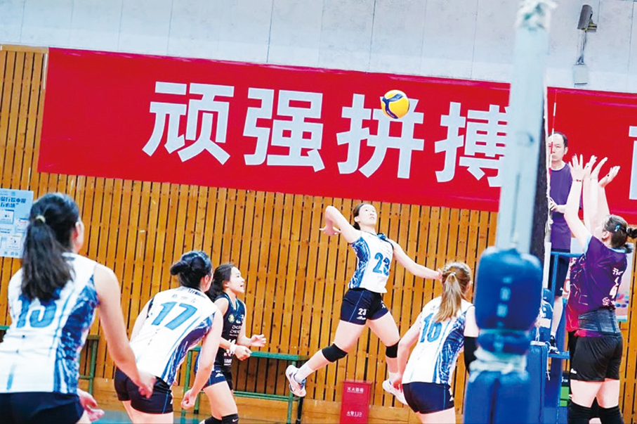 ●香港青年排球隊在訪川期間參加了多場友誼賽。