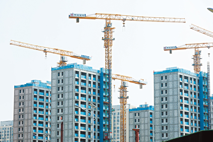 ●北京是內地樓市調控政策最嚴格的城市。圖為北京市朝陽區一處在建樓盤。 中新社