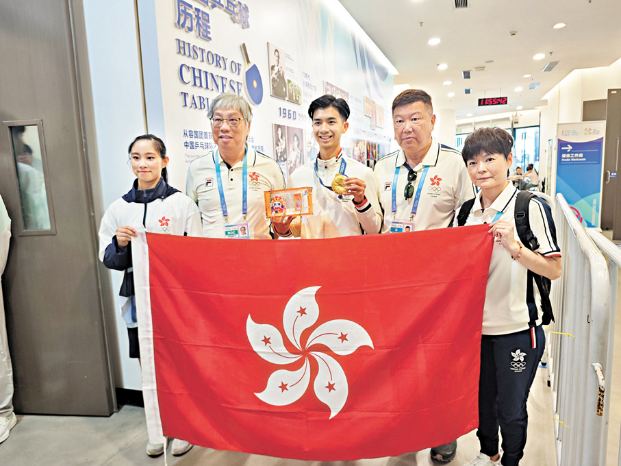 ●楊頌熹為港隊再奪1金，亦令港隊超越上屆世運會1金4銅的成績。 香港文匯報記者向芸 攝