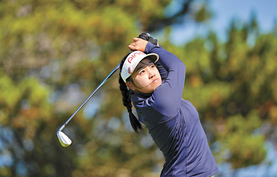 ●17歲港將劉弦爆冷打入美國女子業餘錦標賽八強。 美國高爾夫協會圖片