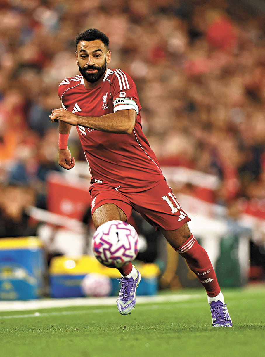 ●利物浦前場仍會由沙拿擔任進攻核心。資料圖片