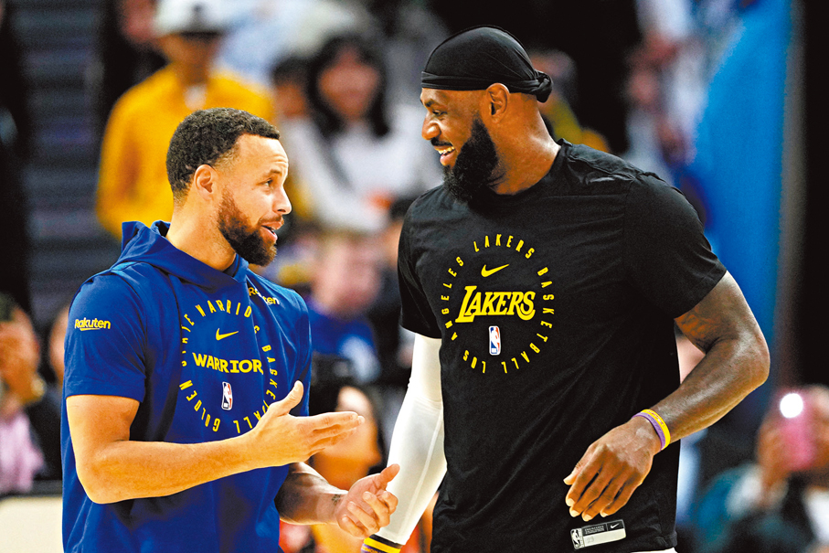 ●居里（左）將與占士再次對碰。  資料圖片