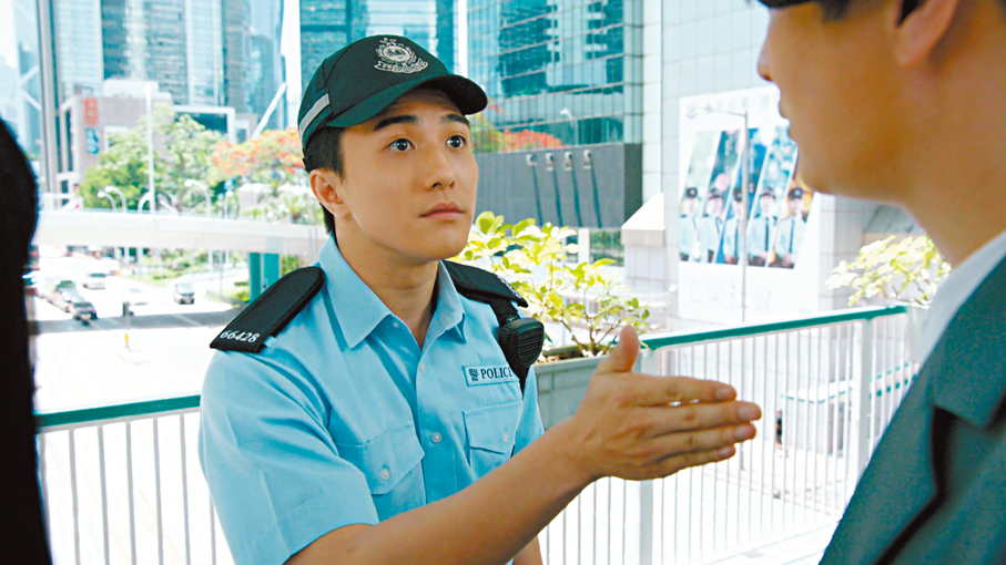 ●黃庭鋒穿制服入型入格。    主辦方供圖