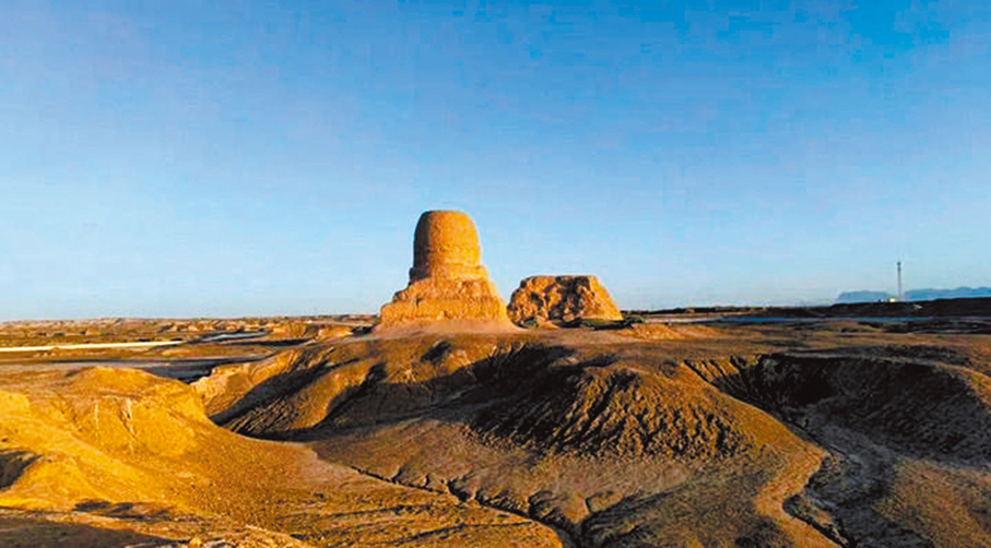 ●新疆喀什莫爾寺遺址。新華社（新疆文物考古研究所供圖）