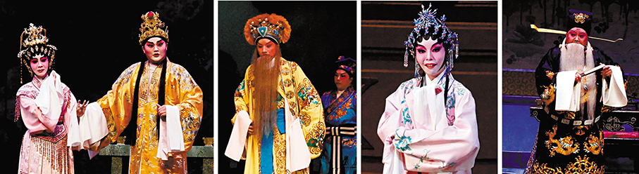 ●（由圖左起）今次參與「北地異彩群星會」演出的有林子青、杜詠心、符樹旺，以及新秀芯融與郭啟煇。