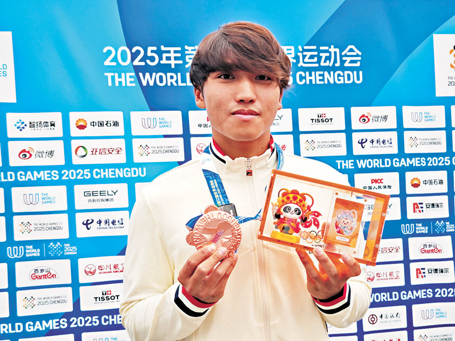 ●鄭俊軒獲得銅牌予人驚喜。香港文匯報記者向芸  攝