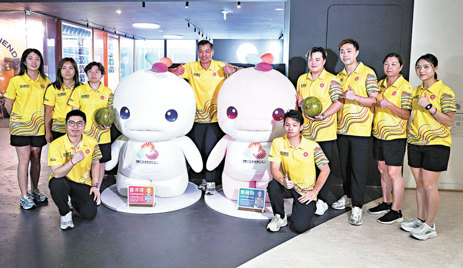 ●一眾港隊代表會見傳媒。