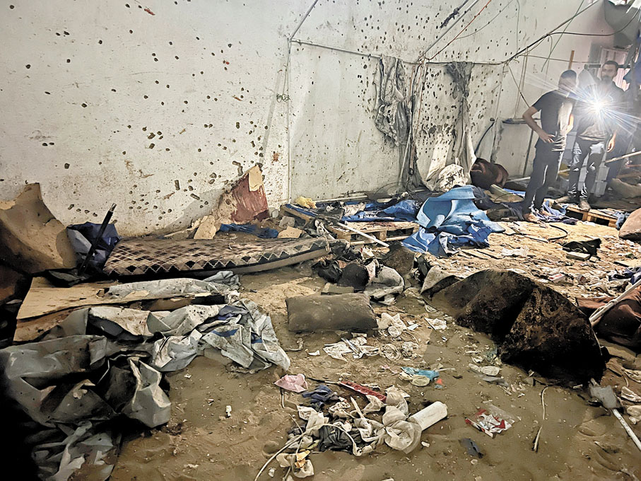 ●5名半島電視台記者在帳篷內遇害。路透社