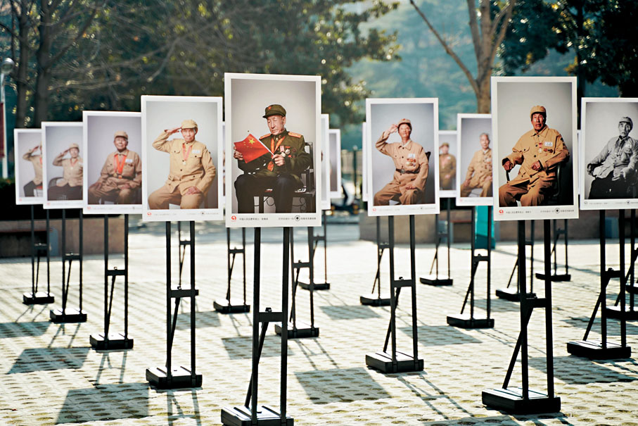 ●韓佳龍希望透過影像展進校園，讓更多人知道老兵的故事。