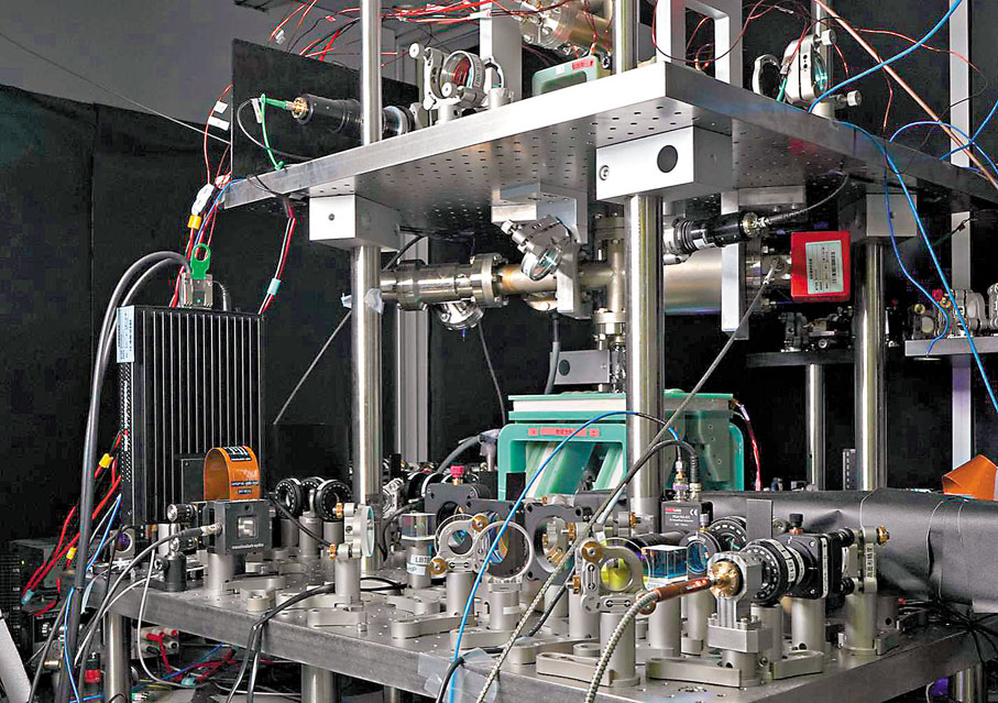 ●原子量子計算系統實驗裝置示意圖。受訪者供圖