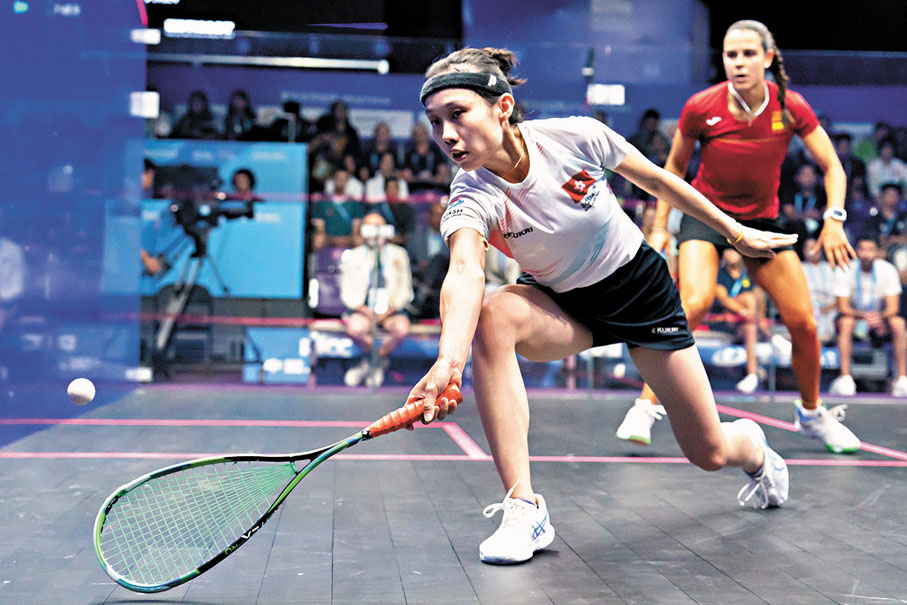 ●何子樂銅牌戰飲恨，無緣獎牌。港協暨奧委會圖片