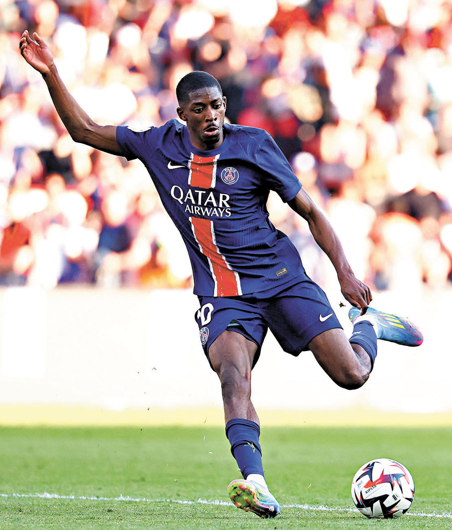 ●奧士文尼迪比利肩負PSG入球重責。資料圖片