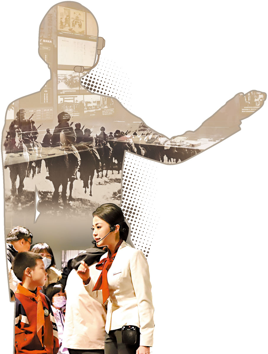 ●高姍常常為研學的青少年群體講解。