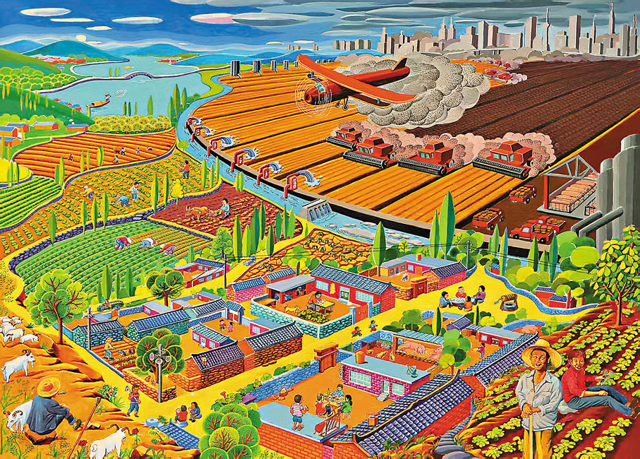 ●油畫《對峙》