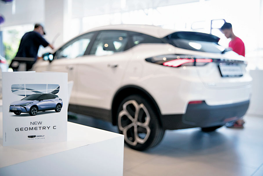 ●吉利汽車上半年銷售大增，電動車佔逾半。資料圖片