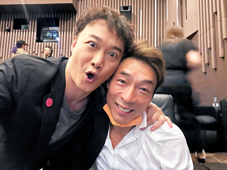 ●陳奕迅與許志安老友鬼鬼。 主辦方供圖