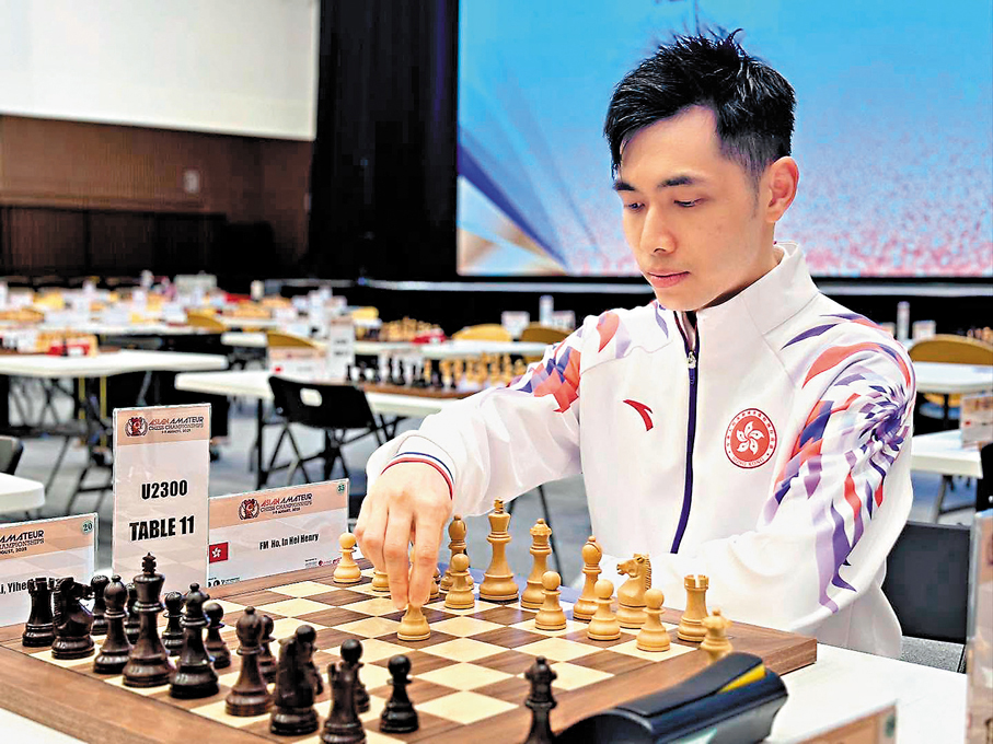 ●何彥希首次代表港隊出戰全運會群眾項目國際象棋。 何彥希Ig圖片