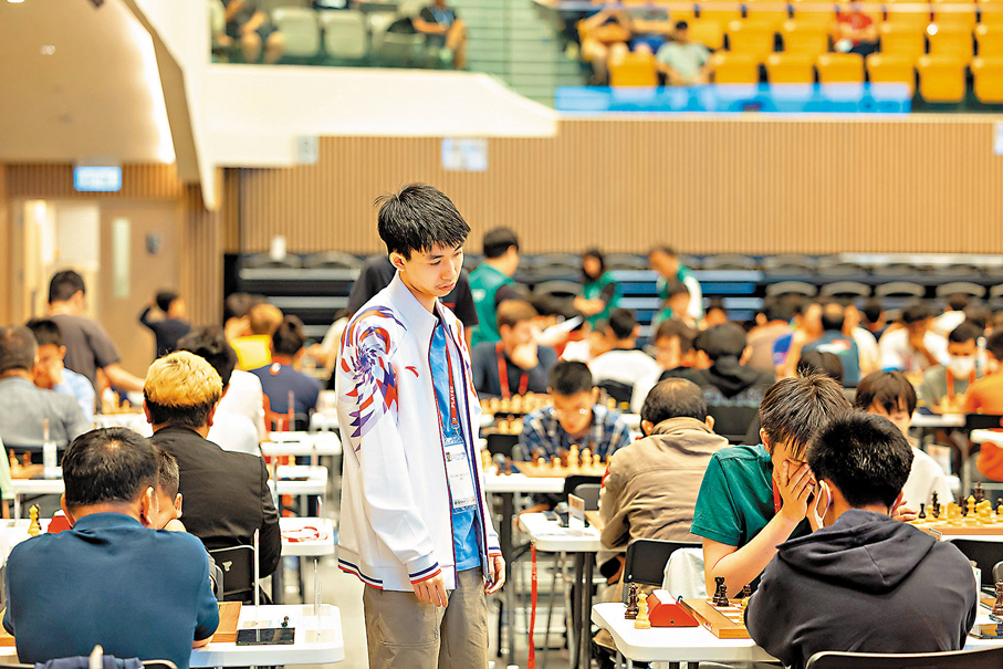 ●年僅16歲的陳弘燁，盼在DSE前於全運會舞台盡情享受比賽時光。 中國香港國際象棋總會圖片