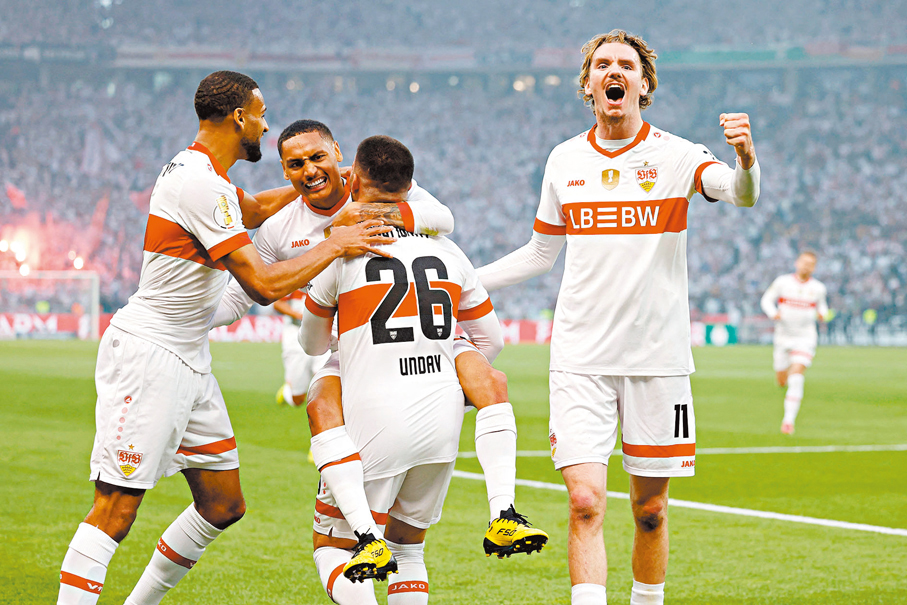 ●史特加在德超盃有力爆出冷門。資料圖片