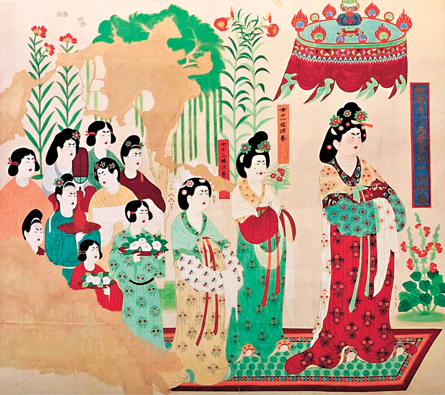 ●《都督夫人禮佛圖》。作者供圖