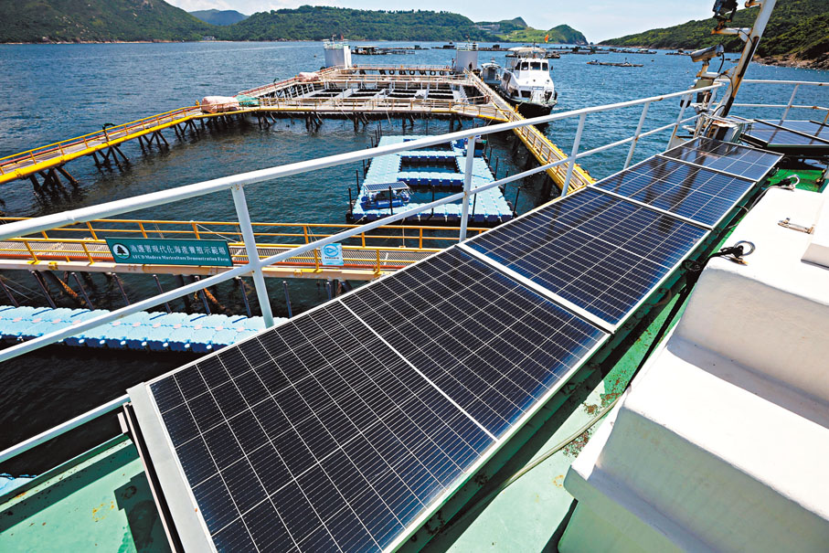 太陽能發電系統。香港文匯報記者郭木又 攝