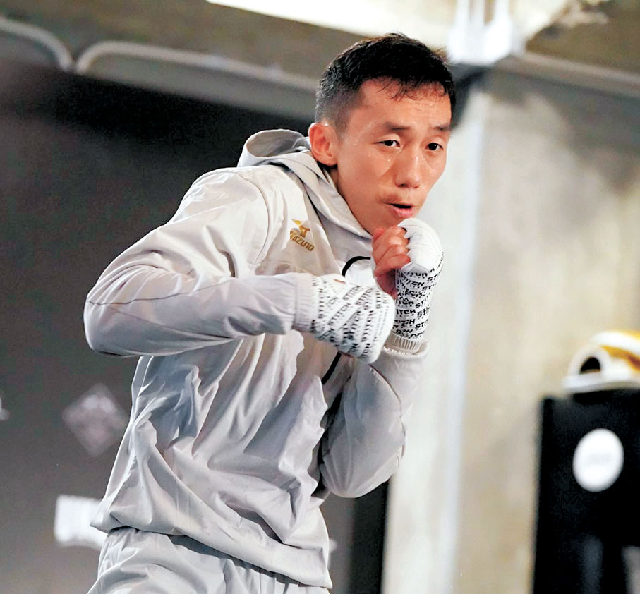 ●曹星如昨日在港展開公開訓練，備戰復出第一擊。